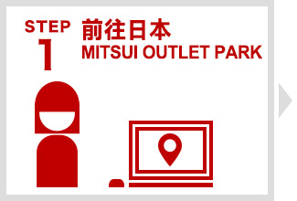 Step 1 前往日本MITSUI OUTLET PARK