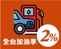 全台加油享2%