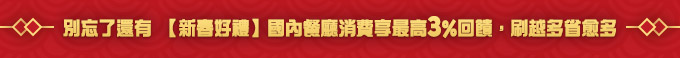 搭配活動1.25%強勢回歸 指定電商
