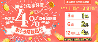 【樂天分期享好康】