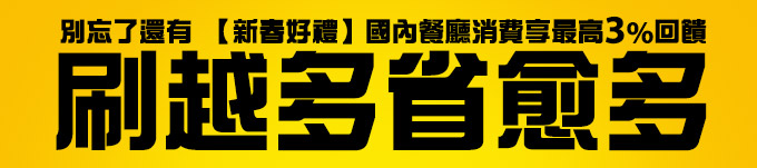 搭配活動1.25%強勢回歸 指定電商