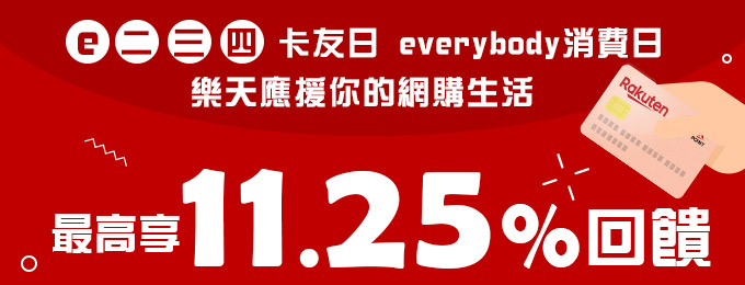 Hey！你有聽說過樂天卡友日嗎？最高11.25趴就蝦趴